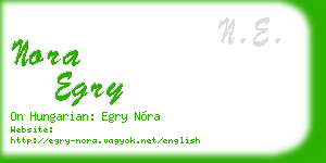 nora egry business card